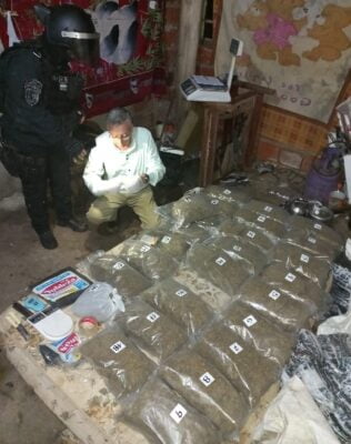 LA POLICIA DE ITUZAINGÓ VOLTEÓ IMPORTANTE DEPOSITO DE DROGA 1